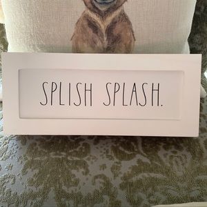 Rae Dunn “Splish Splash” bathroom wall decor